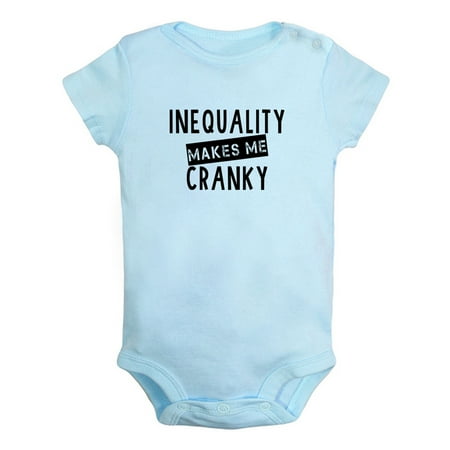Inequality Makes Me Cranky Funny Rompers For Babies Newborn Baby Unisex Bodysuits Infant Jumpsuits Toddler 0-24 Months Kids One-Piece Oufits (Blue 12-18 Months)
Inequality Makes Me Cranky Funny Rompers For Babies Newborn Baby Unisex Bodysuits Infant Jumpsuits Toddler 0-24 Months Kids One-Piece Oufits (Blue 12-18 Months)