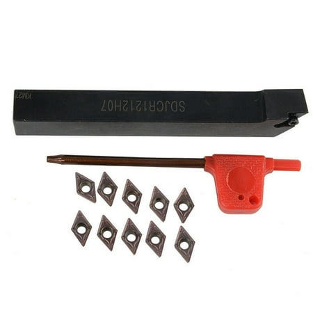 GLFILL Sdjcr1212H07 Lathe Turning Tool Holder Boring Bar +10X Dcmt0702 Carbide Inserts
GLFILL Sdjcr1212H07 Lathe Turning Tool Holder Boring Bar +10X Dcmt0702 Carbide Inserts