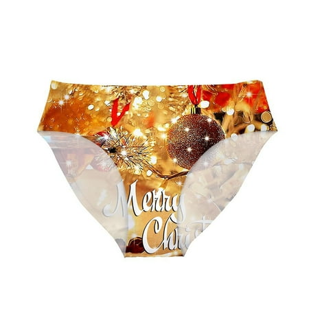 Women s Christmas Printed Underwear Briefs Ice Silk Casual Comfortable Underwear Women s Underwear
Women s Christmas Printed Underwear Briefs Ice Silk Casual Comfortable Underwear Women s Underwear