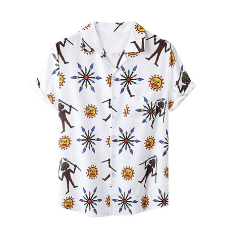 Funky Casual Hawaiian Shirt for Men Front Pocket Button Down Short Sleeve Unisex Colorful Flowers Print Blouse Tops
Funky Casual Hawaiian Shirt for Men Front Pocket Button Down Short Sleeve Unisex Colorful Flowers Print Blouse Tops