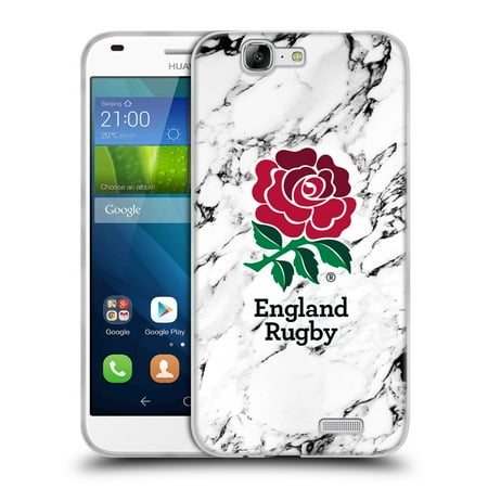 OFFICIAL ENGLAND RUGBY UNION 2017/18 MARBLE SOFT GEL CASE FOR HUAWEI PHONES 2