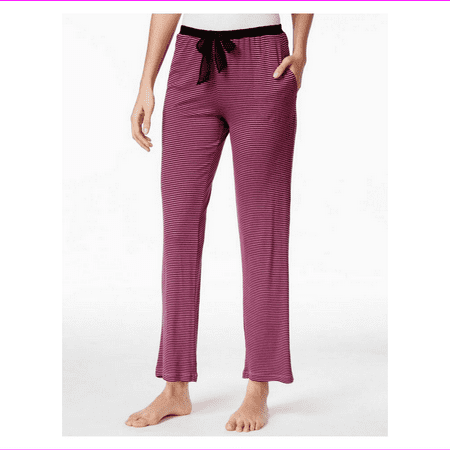 DKNY Women s Black/Pink Stripes Full-length Pajama Pants S (NWT $49)