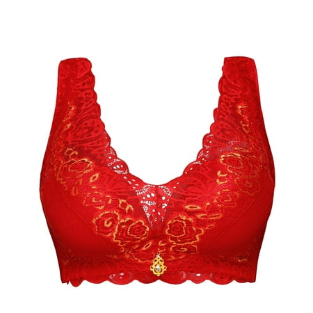 Bra Women Bra No Rims Lace Beautiful Back Anti-burnout Breast-feeding Underwear Polyester no underwire sports bra Red
Bra Women Bra No Rims Lace Beautiful Back Anti-burnout Breast-feeding Underwear Polyester no underwire sports bra Red