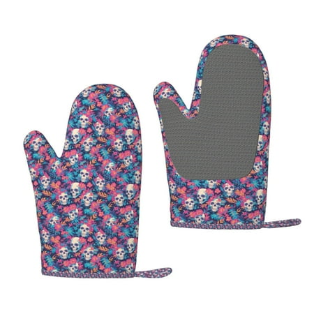 Zeuib flower Skull leaf colorful Print Oven Mitts Oven Gloves with Non-Slip Silicone Heat and Slip Resistant Cooking Mitt Set for Cooking and Baking (2 Count)
Zeuib flower Skull leaf colorful Print Oven Mitts Oven Gloves with Non-Slip Silicone Heat and Slip Resistant Cooking Mitt Set for Cooking and Baking (2 Count)