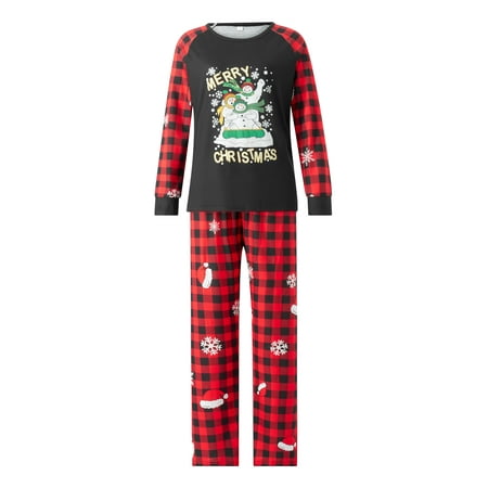 Mubineo Christmas Family Matching Pajamas Set Long Sleeve Snowman/Elk Print Tops with Plaid Pants
Mubineo Christmas Family Matching Pajamas Set Long Sleeve Snowman/Elk Print Tops with Plaid Pants