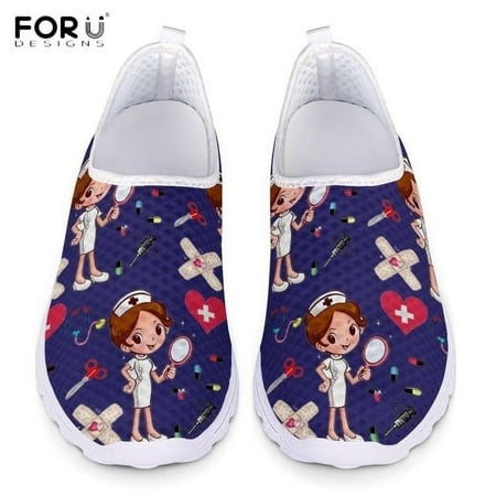 FORUDESIGNS Nursing Shoes for Women Cute Cartoon Nurse Doctor Printed Slip On Flats Sneakers Spring/Autumn Casual Ladies Loafers
FORUDESIGNS Nursing Shoes for Women Cute Cartoon Nurse Doctor Printed Slip On Flats Sneakers Spring/Autumn Casual Ladies Loafers