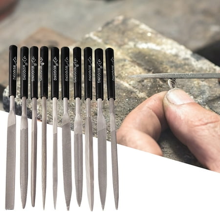 XWQ 10Pcs/Set File Set Wearproof Good Toughness Bearing Steel Exquisite Ergonomic Handle Needle Files for Polishing
XWQ 10Pcs/Set File Set Wearproof Good Toughness Bearing Steel Exquisite Ergonomic Handle Needle Files for Polishing
