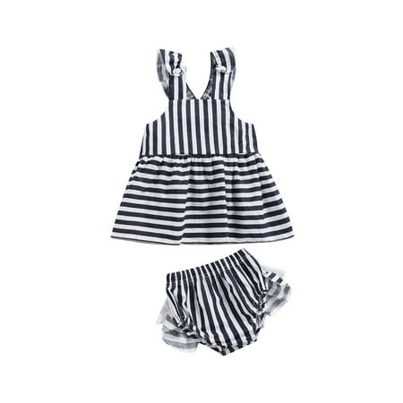 Jkerther Summer Newborn Girl Fly Sleeve Cross Open Back Tie-up Split Striped Tops Shorts
Jkerther Summer Newborn Girl Fly Sleeve Cross Open Back Tie-up Split Striped Tops Shorts