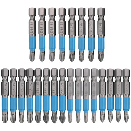 24 Pcs Magnetic Anti Screwdriver Bits Set PH1 PH2 PH3 PZ1 PZ2 PZ3 Impact Driver Bit Set 1/4 Inch Hex
24 Pcs Magnetic Anti Screwdriver Bits Set PH1 PH2 PH3 PZ1 PZ2 PZ3 Impact Driver Bit Set 1/4 Inch Hex