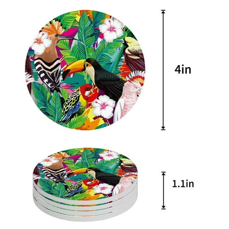 KXMDXA Flamingo Set of 6 Round Coaster for Drinks Absorbent Ceramic Stone Coasters Cup Mat with Cork Base for Home Kitchen Room Coffee Table Bar Decor
KXMDXA Flamingo Set of 6 Round Coaster for Drinks Absorbent Ceramic Stone Coasters Cup Mat with Cork Base for Home Kitchen Room Coffee Table Bar Decor