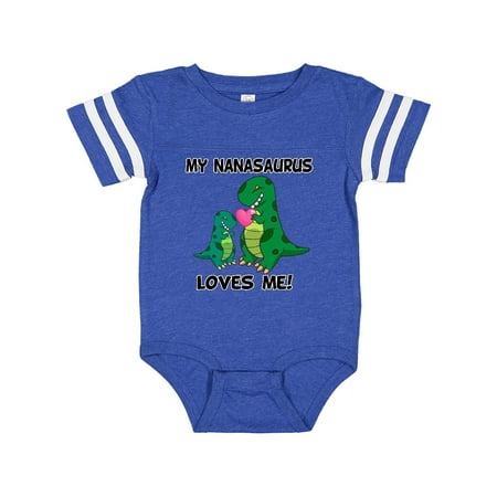 Inktastic My Nanasaurus Loves Me Gift Baby Boy or Baby Girl Bodysuit
