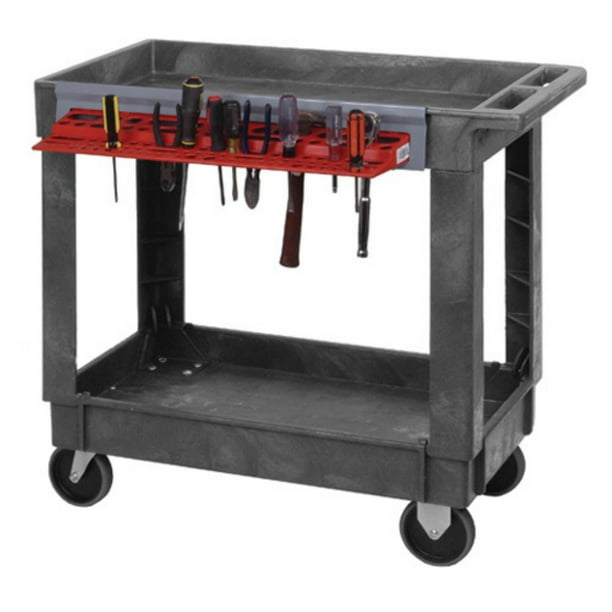 Quantum 34.25 x 17.5 in. Plastic Mobile Cart