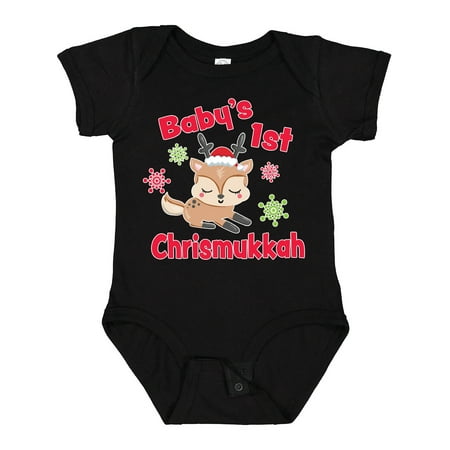 Inktastic Baby s 1st Chrismukkah with Cute Reindeer and Snowflakes Gift Baby Boy or Baby Girl Bodysuit
Inktastic Baby s 1st Chrismukkah with Cute Reindeer and Snowflakes Gift Baby Boy or Baby Girl Bodysuit