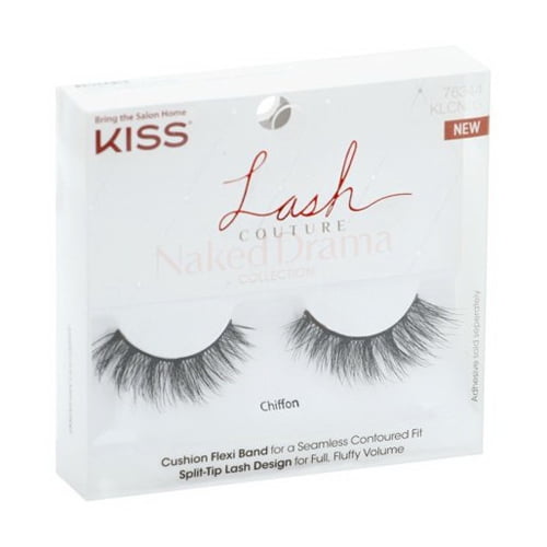 Kiss Eyelashes Couture Naked Drama Chiffon Pair Walmart