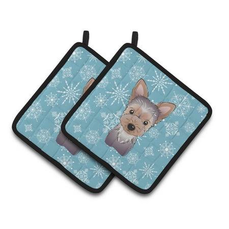 Caroline s Treasures BB1666PTHD Snowflake Yorkie Puppy Pair of Pot Holders 7.5HX7.5W multicolor
Caroline s Treasures BB1666PTHD Snowflake Yorkie Puppy Pair of Pot Holders 7.5HX7.5W multicolor