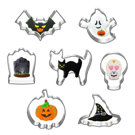 7/8/12 Pcs Biscuit Mold Halloween Thanksgiving DIY Cookie Cake Shape Maker Stainless Steel Kitchen Baking Dessert Molds
