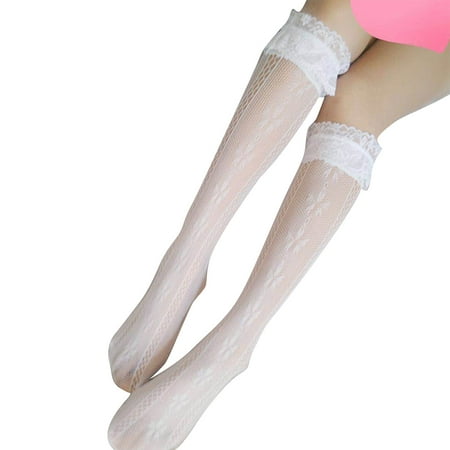 Japanese Anime Lolita Cosplay Costume Calf Socks Women Girls Sweet Frill Ruffled Lace Trim Cherry Blossom Patterned Fishnet Mesh High Tube Stockings
Japanese Anime Lolita Cosplay Costume Calf Socks Women Girls Sweet Frill Ruffled Lace Trim Cherry Blossom Patterned Fishnet Mesh High Tube Stockings