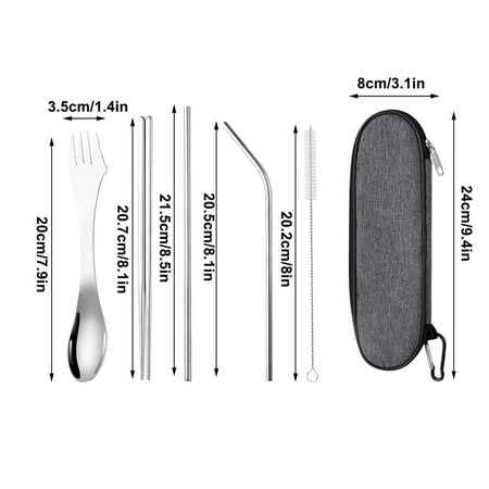 Henpk Clearance Under 5 Kitchen Utensils & Gadgets Three In One Knife Fork Spoon Set Outdoor Travel Portable Tableware Set
Henpk Clearance Under 5 Kitchen Utensils & Gadgets Three In One Knife Fork Spoon Set Outdoor Travel Portable Tableware Set