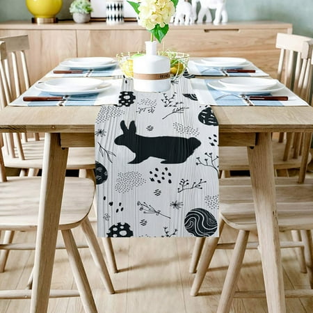 GUZOM Easter Kitchen Utensils & Gadgets- Easter Bunny Table Runner Easter Holiday Kitchen Dining Table Runner for Home
GUZOM Easter Kitchen Utensils & Gadgets- Easter Bunny Table Runner Easter Holiday Kitchen Dining Table Runner for Home