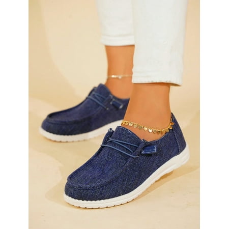 Women Fashionable Lightweight Sporty Round Toe Lace-Up Breathable Color Block Canvas Slip-On Sneakers For Four Seasons (Irregular Pattern On Heel)
Women Fashionable Lightweight Sporty Round Toe Lace-Up Breathable Color Block Canvas Slip-On Sneakers For Four Seasons (Irregular Pattern On Heel)