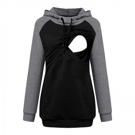 Danhjin Women s Nursing Hoodie Sweatshirt Long Sleeves Breastfeeding Maternity Tops Casual Clothes on Clearance
Danhjin Women s Nursing Hoodie Sweatshirt Long Sleeves Breastfeeding Maternity Tops Casual Clothes on Clearance