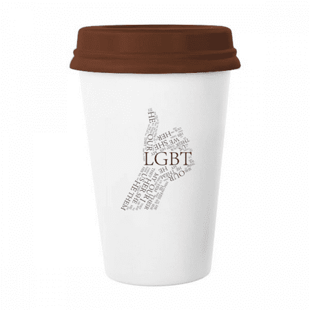 

LGBT Rainbow Flag Great Art Deco Fashion Mug Coffee Drinking Glass Pottery Cerac Cup Lid