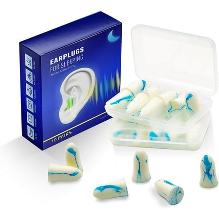 Ear Plugs For Sleeping Noise Cancelling - 40Db Ear Plugs For Noise Reduction - Ear Plugs For Concert Sleep Travel Study Work - Hearing Protection Sound Blocking - 10 Pairs In 2 Cases
Ear Plugs For Sleeping Noise Cancelling - 40Db Ear Plugs For Noise Reduction - Ear Plugs For Concert Sleep Travel Study Work - Hearing Protection Sound Blocking - 10 Pairs In 2 Cases