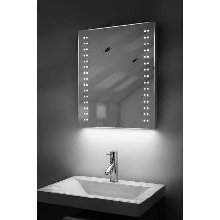Bathroom Mirror Auto Colour Change RGB with Bluetooth, Demist & Sensor k38srgbAud