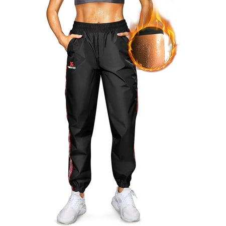 Nebility Sauna Pants for Women Sweat Leggings High Waist Hot Thermo Workout Fitness Exercise Drawstring Training Pants Joggers(Black X-Large)
Nebility Sauna Pants for Women Sweat Leggings High Waist Hot Thermo Workout Fitness Exercise Drawstring Training Pants Joggers(Black X-Large)