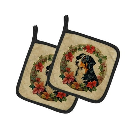 7.5 x 7.5 in. Unisex Appenzeller Sennenhund Christmas Flowers Pair of Pot Holders
7.5 x 7.5 in. Unisex Appenzeller Sennenhund Christmas Flowers Pair of Pot Holders