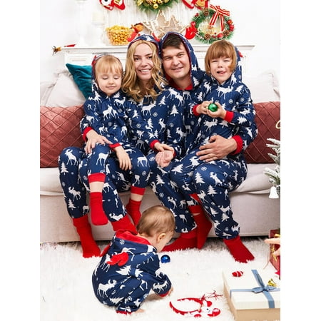 Viworld Matching Family Christmas Onesies Pajamas Sets Elk Hooded Romper Zipper Jumpsuit
Viworld Matching Family Christmas Onesies Pajamas Sets Elk Hooded Romper Zipper Jumpsuit