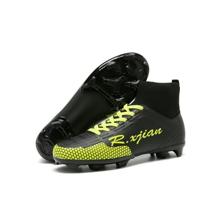 Daeful Women Men Sneakers Firm Ground Football Shoes Training Soccer Cleats Lace Up Professional Athletic Shoe Unisex Slip Resistant Black Green 7
Daeful Women Men Sneakers Firm Ground Football Shoes Training Soccer Cleats Lace Up Professional Athletic Shoe Unisex Slip Resistant Black Green 7