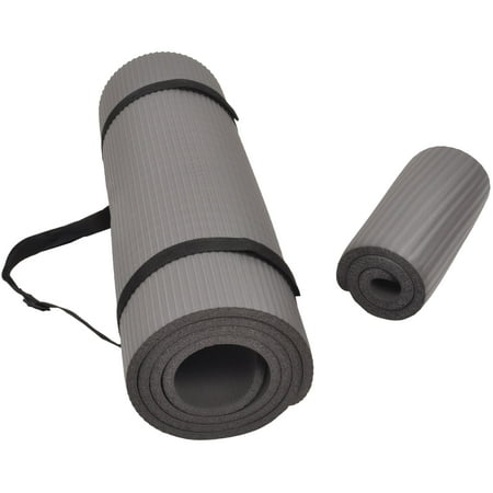BalanceFrom GoYoga+ All-Purpose 1/2 Extra Thick High Density Anti-Tear Exercise Yoga Mat and Knee Pad with Carrying Strap Gray
BalanceFrom GoYoga+ All-Purpose 1/2 Extra Thick High Density Anti-Tear Exercise Yoga Mat and Knee Pad with Carrying Strap Gray