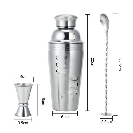 Cocktail Shaker Set Stainless Steel Red Wine Measuring Cup Clip Filter Bartender Kit Party Bar Bartender Set Tools
Cocktail Shaker Set Stainless Steel Red Wine Measuring Cup Clip Filter Bartender Kit Party Bar Bartender Set Tools