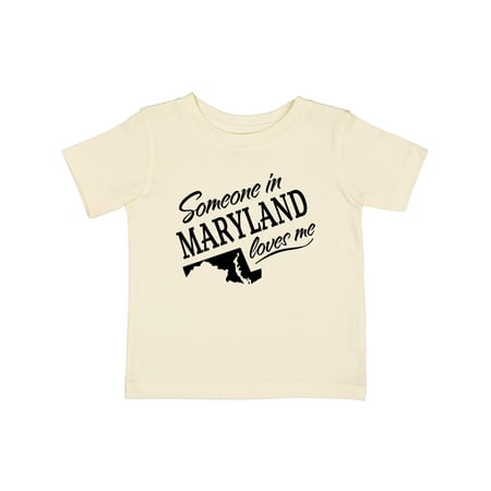 Inktastic Someone in Maryland Loves Me Gift Baby Boy or Baby Girl T-Shirt