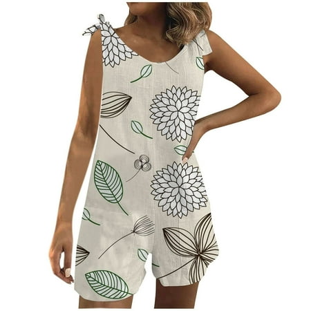 Women s Summer Sleeveless Tank Tie Strap Short Jumpsuit Loose Floral Gradient Pant Rompers Casual Pajamas Loungewear
Women s Summer Sleeveless Tank Tie Strap Short Jumpsuit Loose Floral Gradient Pant Rompers Casual Pajamas Loungewear