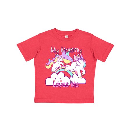 Inktastic My Mommy Loves Me Unicorn Gift Toddler Boy or Toddler Girl T-Shirt