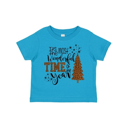 Inktastic Christmas It s the Most Wonderful Time of the Year Cheetah Gift Toddler Boy or Toddler Girl T-Shirt