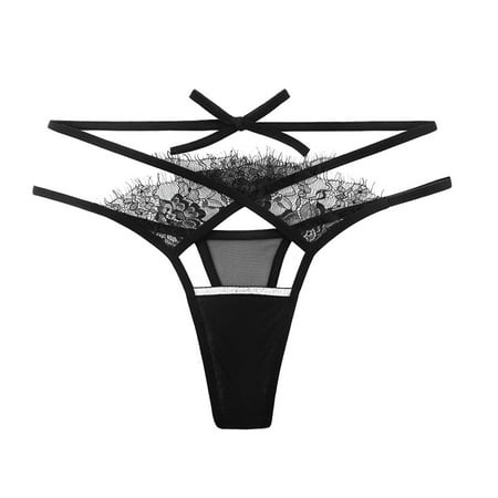 Underwear For Women V Waist Interweaving Tie Thong Ultra Thin Hollow Thin Strap Panties 6 Pack
Underwear For Women V Waist Interweaving Tie Thong Ultra Thin Hollow Thin Strap Panties 6 Pack
