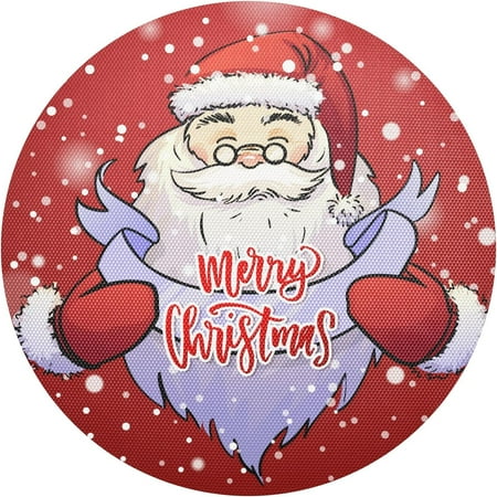 Coolnut Merry Christmas Santa Claus Red Placemats 1Pcs Holidays PVC Weave Place Mats Table Mats Non-Slip Easy to Clean for Home Kitchen BBQ Party Table Decor 15.4×15.4in
Coolnut Merry Christmas Santa Claus Red Placemats 1Pcs Holidays PVC Weave Place Mats Table Mats Non-Slip Easy to Clean for Home Kitchen BBQ Party Table Decor 15.4×15.4in