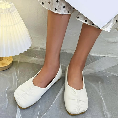 Casual Shoes Ladies Fashion Solid Color Leather Surface Square Toe Comfortable Flat Casual Shoes
Casual Shoes Ladies Fashion Solid Color Leather Surface Square Toe Comfortable Flat Casual Shoes
