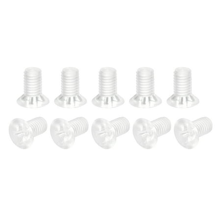 Uxcell M5x10mm Plastic Phillips Machine Screws PC Flat Head Machine Bolts 25 Pack
Uxcell M5x10mm Plastic Phillips Machine Screws PC Flat Head Machine Bolts 25 Pack