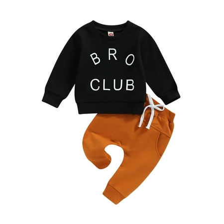 Domingbub Baby Boys Cotton Letter Print Long Sleeve Pullover Sweatshirt Pants Infant Clothing Outfits Newborn Set Black 6-12 Months
Domingbub Baby Boys Cotton Letter Print Long Sleeve Pullover Sweatshirt Pants Infant Clothing Outfits Newborn Set Black 6-12 Months