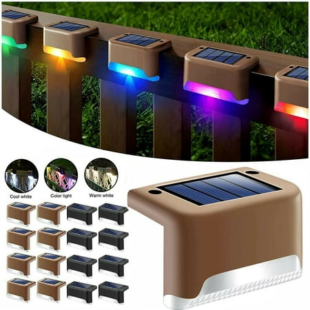 Solar LED Deck Lights Outdoor Garden Terrace Patio Railing Decks Path Lighting
