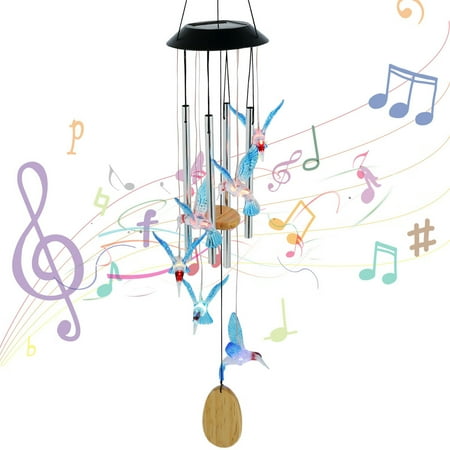 Morima LED Solar Wind Chime Light Colorful Solar Powered LED Light with Bells Waterproof Wind Bell Hanging Lamp Light Sensor Bi
Morima LED Solar Wind Chime Light Colorful Solar Powered LED Light with Bells Waterproof Wind Bell Hanging Lamp Light Sensor Bi