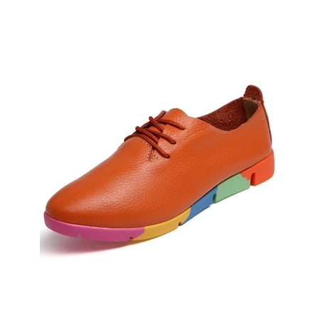 Colisha Ladies Walking Shoes Non-slip Flats Slip On Boat Shoe Casual Slip-Resistant Loafers Comfort Moccasins Orange 5
Colisha Ladies Walking Shoes Non-slip Flats Slip On Boat Shoe Casual Slip-Resistant Loafers Comfort Moccasins Orange 5
