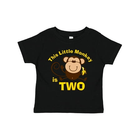 Inktastic Little Monkey 2nd Birthday Boy Gift Toddler Boy Girl T-Shirt