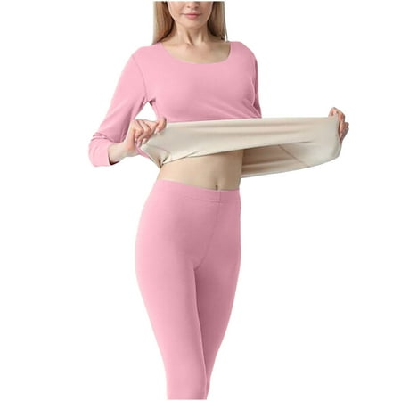 Long Sleeve Night Shirt for Women Loungewear Set for Women Thermal Underwear Plush Double-sided Brushed Clothing Suit (Large Pink)
Long Sleeve Night Shirt for Women Loungewear Set for Women Thermal Underwear Plush Double-sided Brushed Clothing Suit (Large Pink)