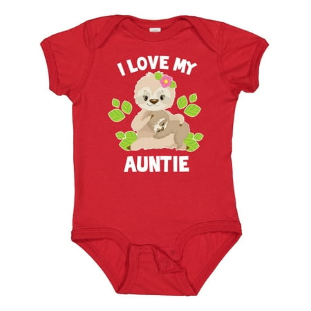 Inktastic Cute Sloth I Love My Auntie with Green Leaves Gift Baby Boy or Baby Girl Bodysuit
Inktastic Cute Sloth I Love My Auntie with Green Leaves Gift Baby Boy or Baby Girl Bodysuit