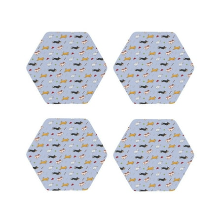 Pofeuu Dogs Are Running Print Coasters for Drinks 4Pack PU Leather Coasters Bar Drink Coasters for Tabletop Protection Furniture from Damage-Hexagon
Pofeuu Dogs Are Running Print Coasters for Drinks 4Pack PU Leather Coasters Bar Drink Coasters for Tabletop Protection Furniture from Damage-Hexagon